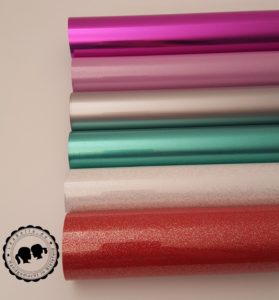 Flexfolien: Metallic lila, Paint Pink, Paint Grren, Glitter White, Glitter Red Flexfolien: Metallic lila, Paint Pink, Paint Grren, Glitter White, Glitter Red